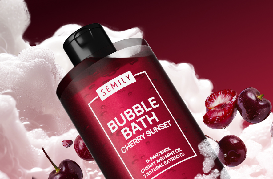 Пена для ванны вишня